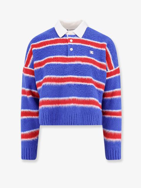 CELINE Celine Brushed Cotton Polo Sweater