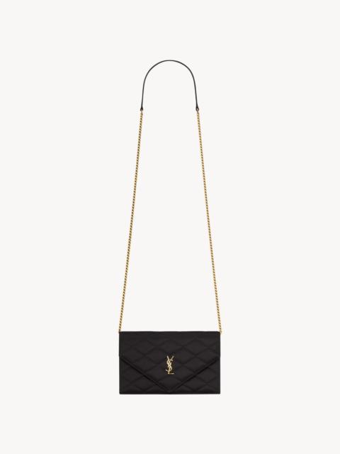 SAINT LAURENT Saint Laurent Paris Chain Wallet Black