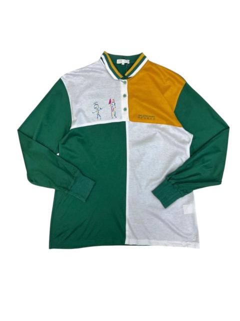 BALENCIAGA Balenciga vintage colour block polos