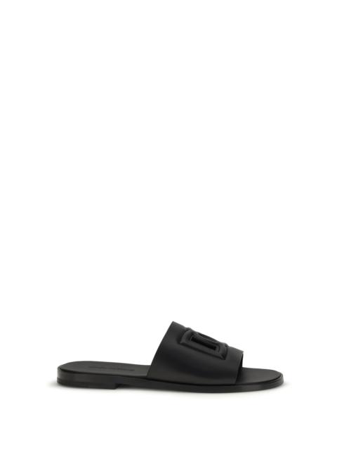 Dolce & Gabbana Dolce & Gabbana Embossed Logo Sandals