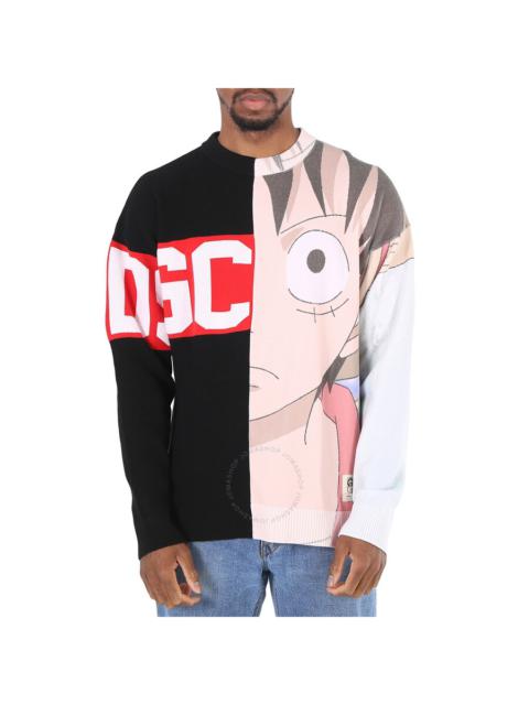 GCDS GCDS Men's Graphic One Piece Luffy Hybrid Sweater