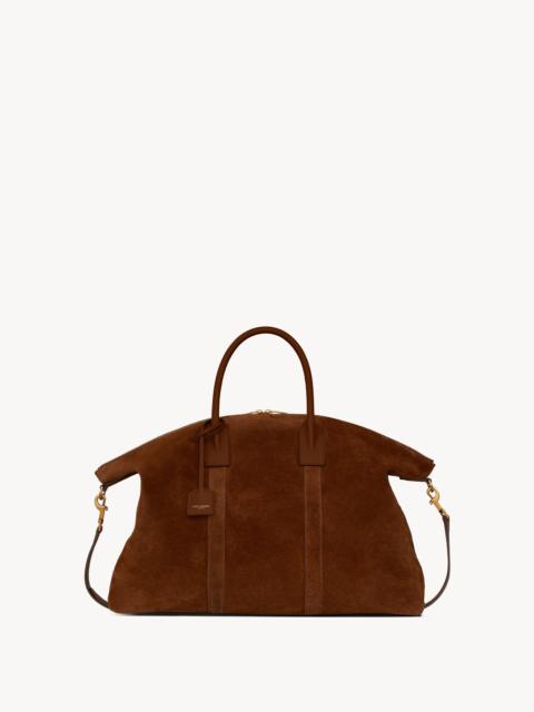 SAINT LAURENT GIANT BOWLING BAG IN SUEDE