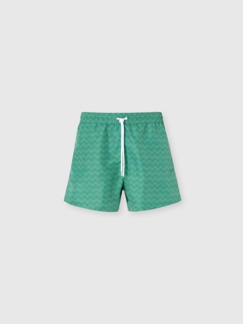 Missoni Mid-length swim shorts with tone-on-tone zigzag print