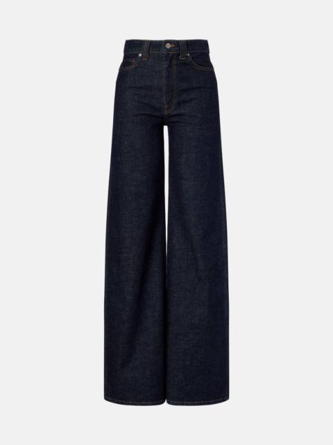 KHAITE Dane high-rise wide-leg jeans