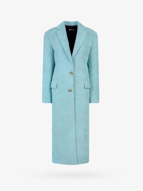 KRIZIA - Krizia Jersey Pleated Fabric Coat