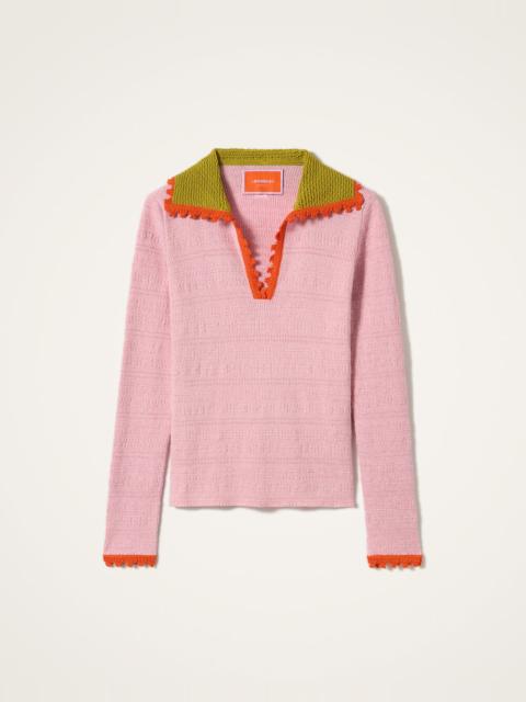 La DoubleJ Picket Polo Jumper