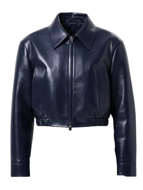 AGOLDE Nahla Cropped Jacket in Navy