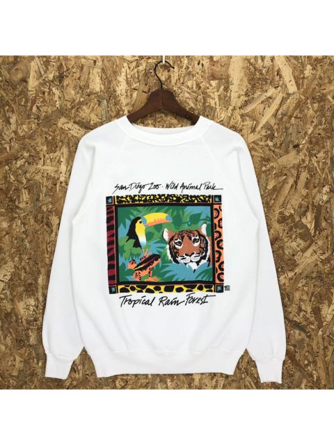 Other Designers Vintage - Vintage San Diego Zoo Big Print Crewneck Sweatshirt