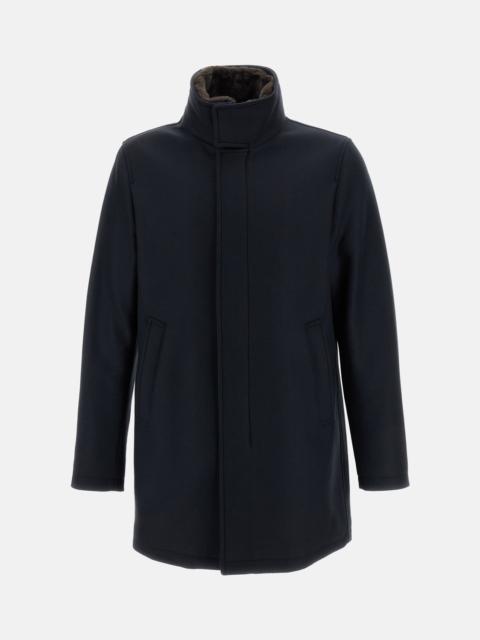 Herno Herno Men Ecowool + Light Faux Fur Coat