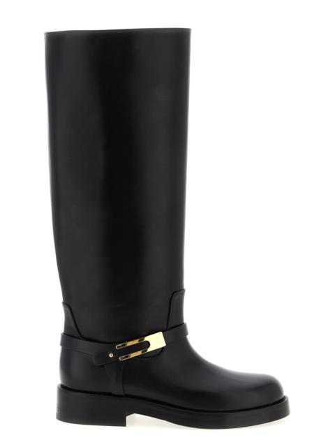 ELISABETTA FRANCHI Logo strap boots