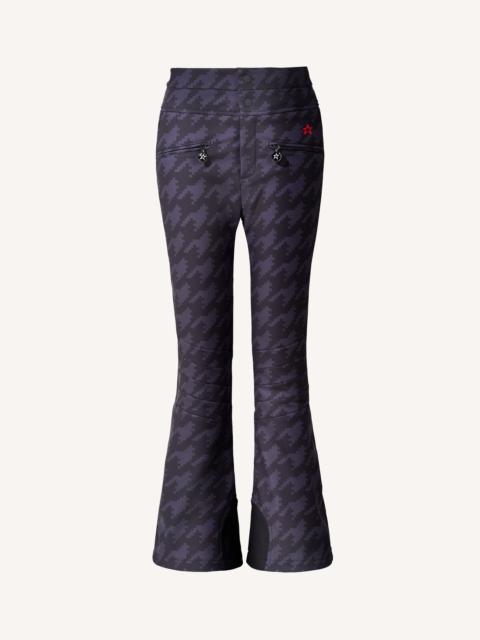 PERFECT MOMENT Houndstooth High-Waist Aurora Flare Ski Pant