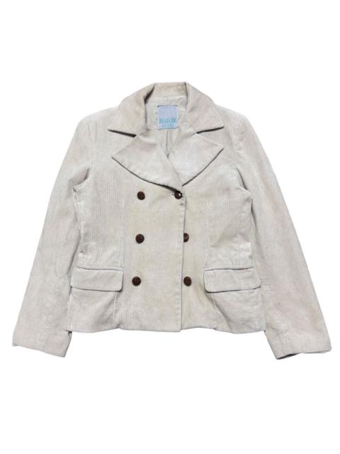 Hysteric Glamour 90s Hysteric Glamour Corduroy Double Breast Peacot Jacket