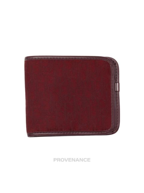 Christan Dior - Dior Trotter Bifold Wallet - Burgundy Jacquard