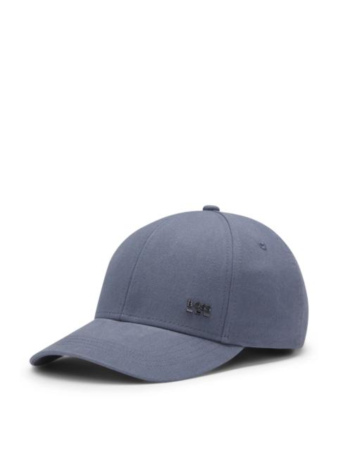 BOSS COTTON-TWILL CAP WITH SIGNATURE STRIPES