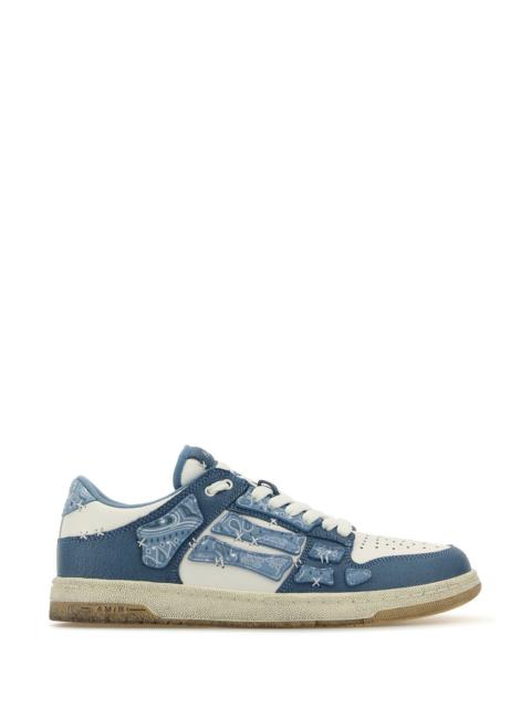 Amiri Men Tow-Tone Leather Bandana Skel Sneakers