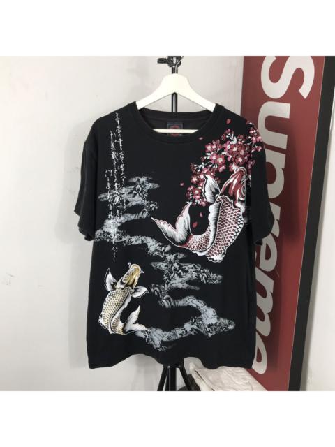 Vintage Karakuri Raijin Fujin Embroided Shirt