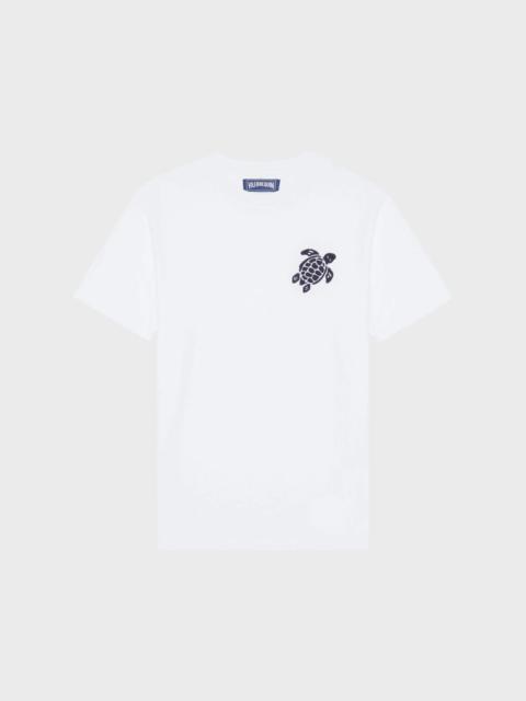 Vilebrequin MEN ORGANIC COTTON T-SHIRT BIG TURTLE EMBROIDERY