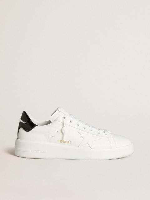 Golden Goose Women's Purestar with leather star and black patent leather heel tab
