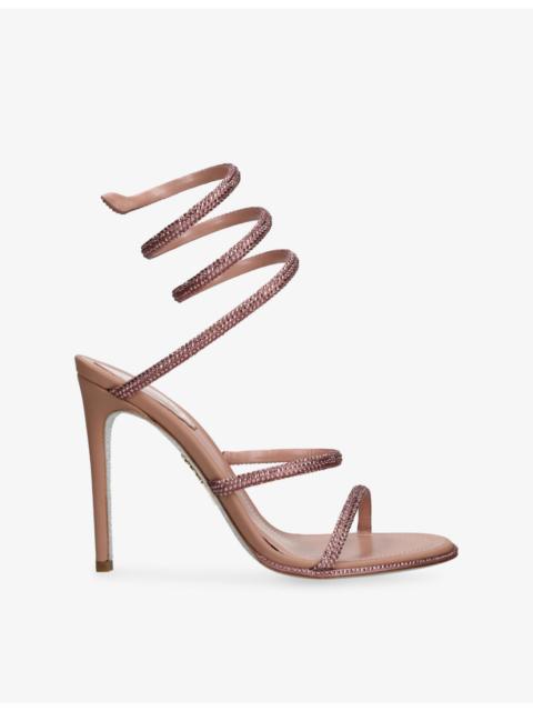 RENE CAOVILLA Cleo 105 Leather Heeled Sandals