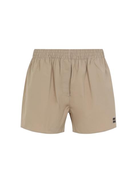 Miu Miu Miu Miu Cotton Shorts Women