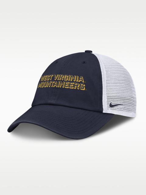 Nike West Virginia On-Field Club Gameday Men's Nike College Trucker Adjustable Hat