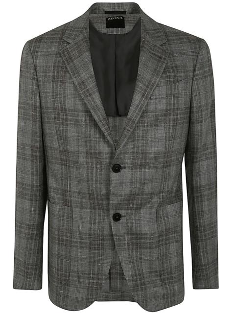 Zegna Men Wool And Silk Blend Jacket