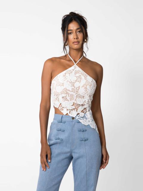 SAU LEE RAVA LACE TOP