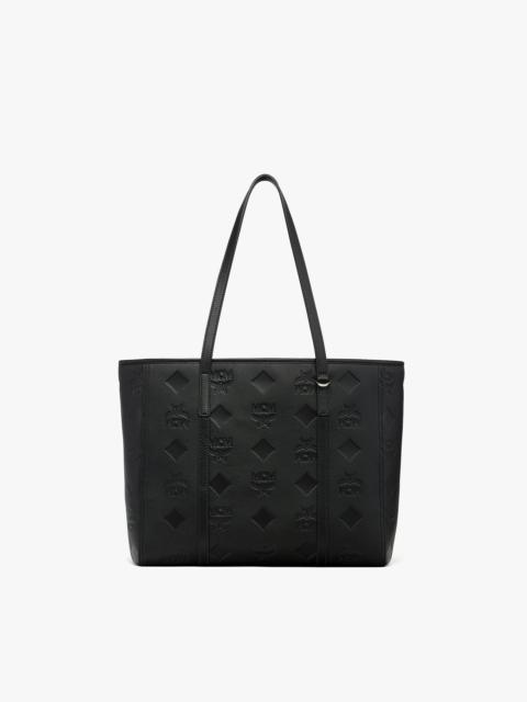 MCM Toni Top-Zip Shopper in Maxi Monogram Leather
