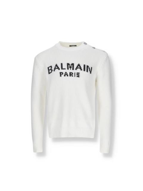 Balmain Balmain Cotton Logo Sweater Men