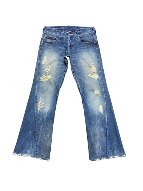 Other Designers Japanese Brand - Tornado Mart Distressed Denim Flare Jeans