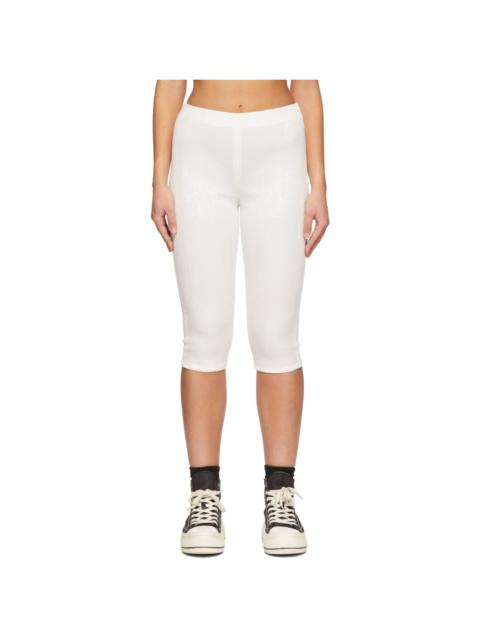 We11done White Sequin Shorts