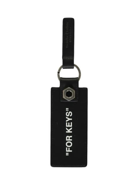 Quote Leather Keyring