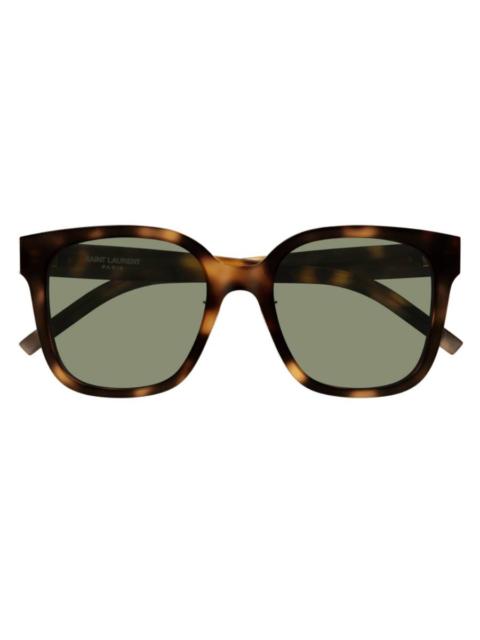SAINT LAURENT Saint Laurent Monogram Green Square Ladies Sunglasses SL M105/F 003 55