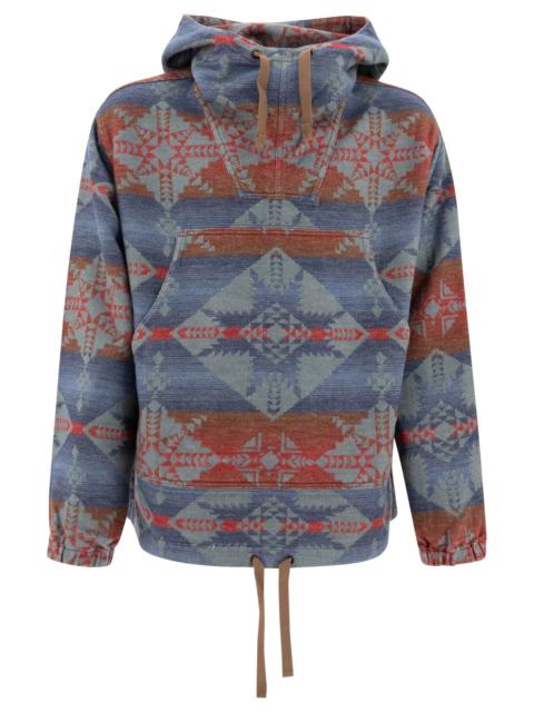 BEAMS PLUS Beams Plus "mil Smock Jacquard Shaggy" Hoodie