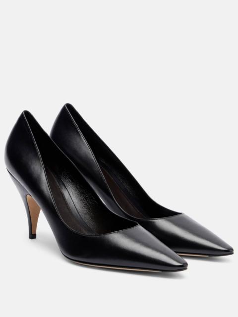 The Row Liisa leather pumps