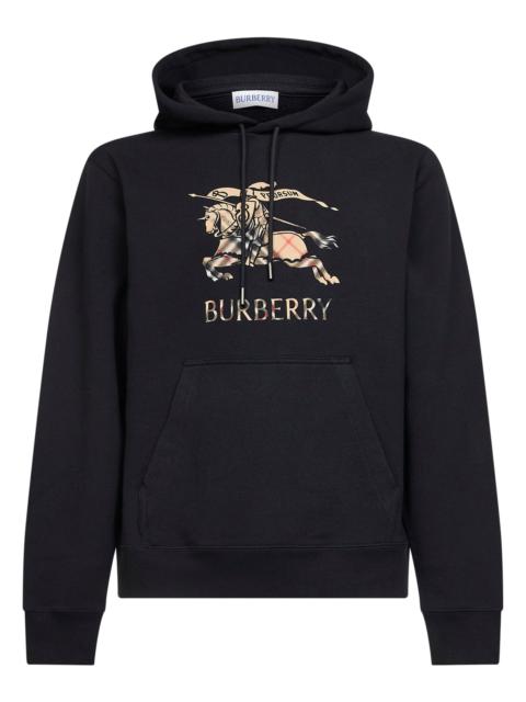 Burberry Black cotton EKD hoodie