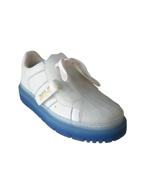 Dior Dior Dior-ID Transparent Deep Blue Rubber Sole Sneakers White