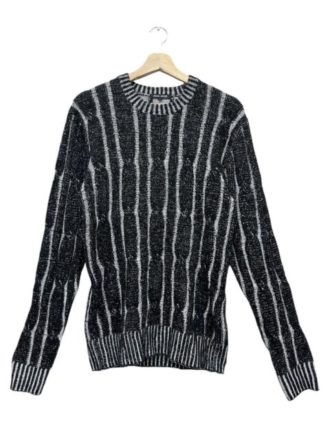 Other Designers Aran Isles Knitwear - 🔥RARE💥DEODORANT TECHNOLOGY Acrylic Stripe Knitwear Sweater