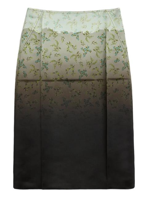 Jil Sander Silk Printed Skirt