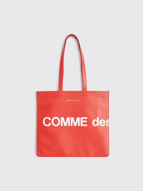 Comme Des Garçons COMME DES GARÇONS WALLET HUGE LOGO LEATHER BAG RED