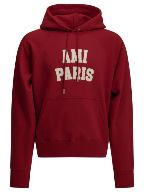 AMI Paris AMI Paris Cotton Hoodie Red Men