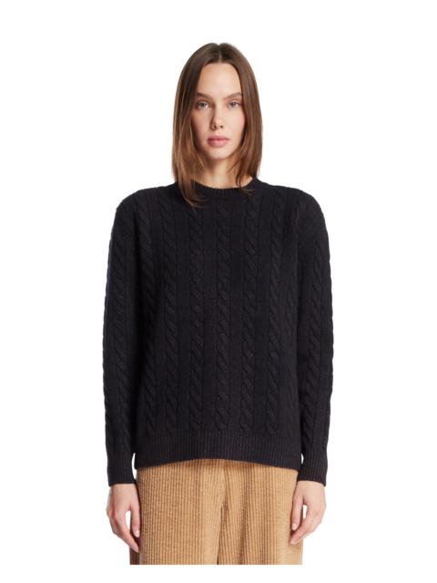 The Row Blue Cable-Knit Sweater