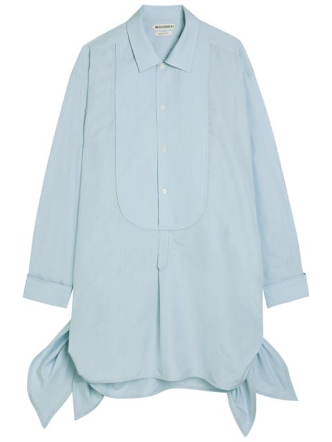 JW Anderson JW Anderson Knotted Cotton-blend Mini Shirt Dress