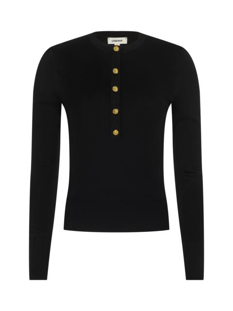L'AGENCE Ronda Knit Henley Top