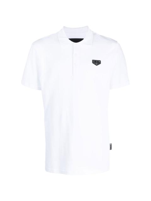PHILIPP PLEIN logo-plaque polo shirt
