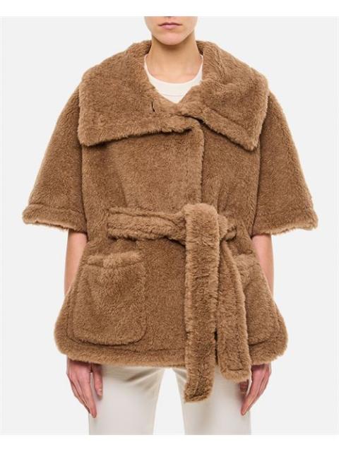 Max Mara Max Mara Women Amato Teddy Cape With Belt