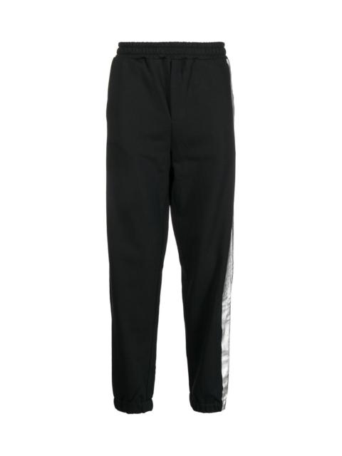 Helmut Lang METALLIC-DETAIL TRACK PANTS