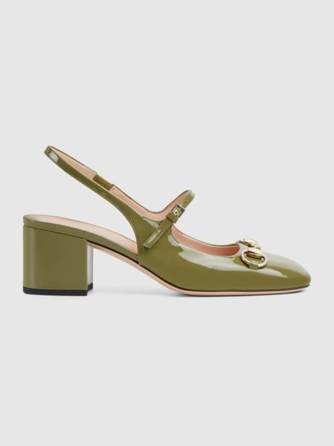 GUCCI Gucci Horsebit Patent Leather Pumps