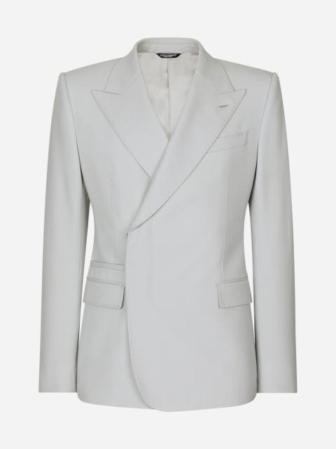 Dolce & Gabbana Double-breasted stretch wool Sicilia-fit jacket