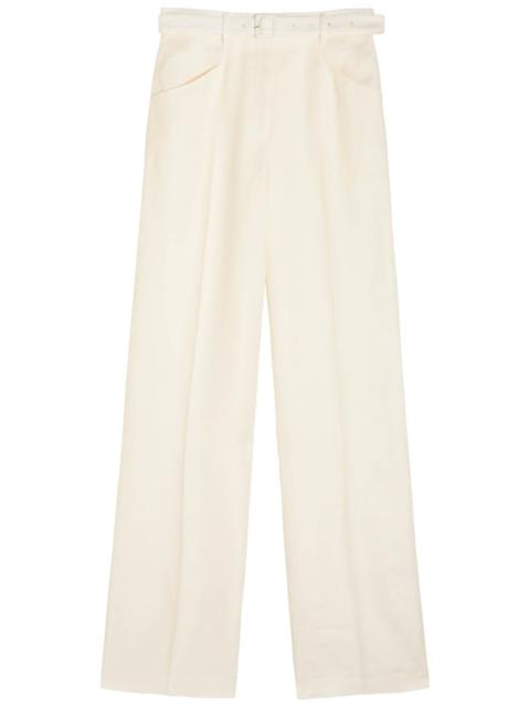 GABRIELA HEARST Gabriela Hearst Norman Linen Straight-leg Trousers